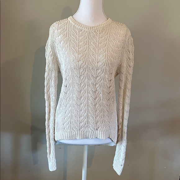 LOFT Sweaters - LOFT Cream Textured Knit Sweater